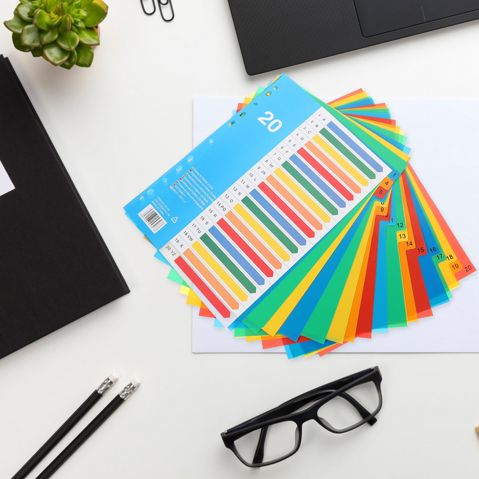 5 Divisórias Premium de Plásti - Tab Divider A4 avaliação e preço