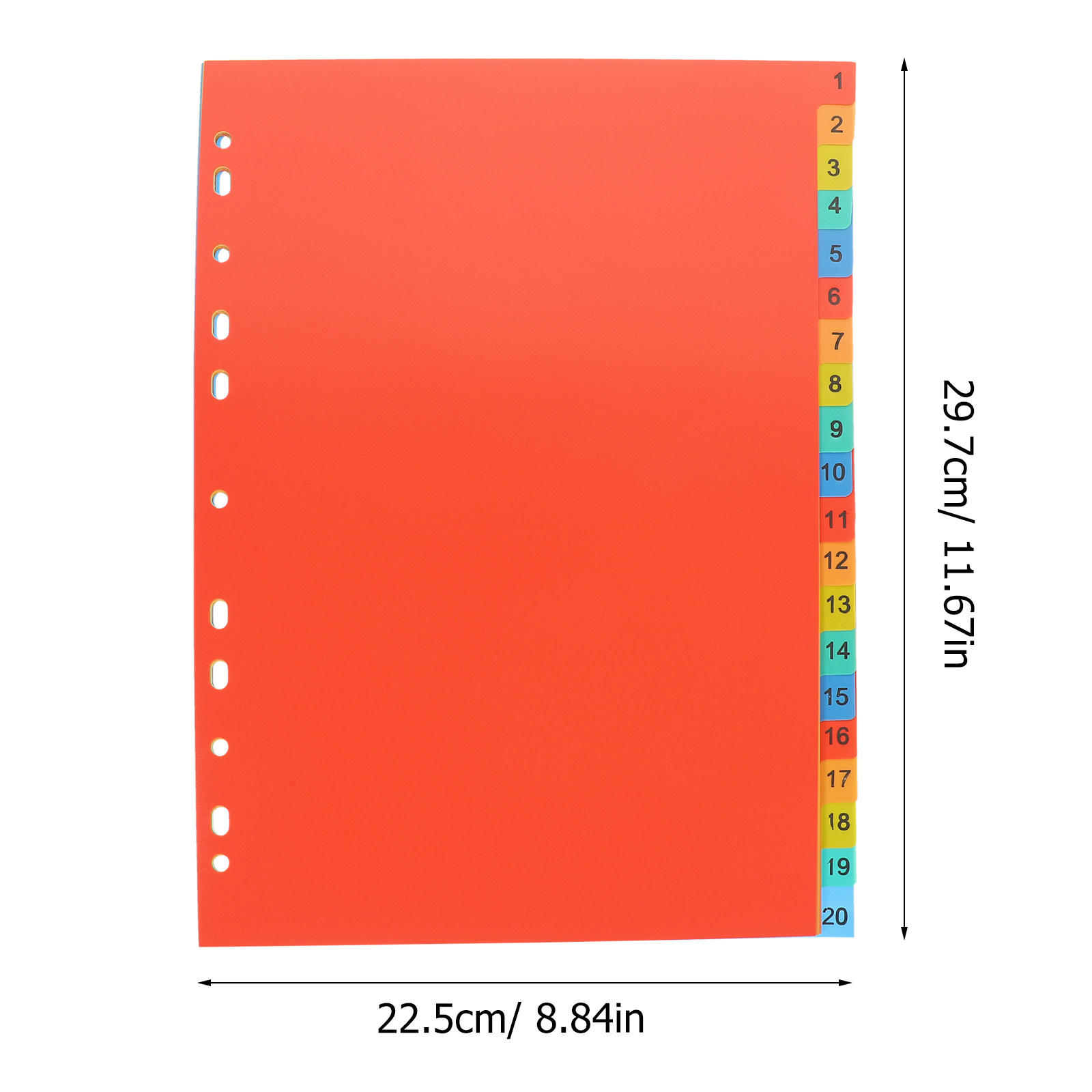 20 Folhas de Divisórias de Índ - Tab Divider A4 avaliação e preço