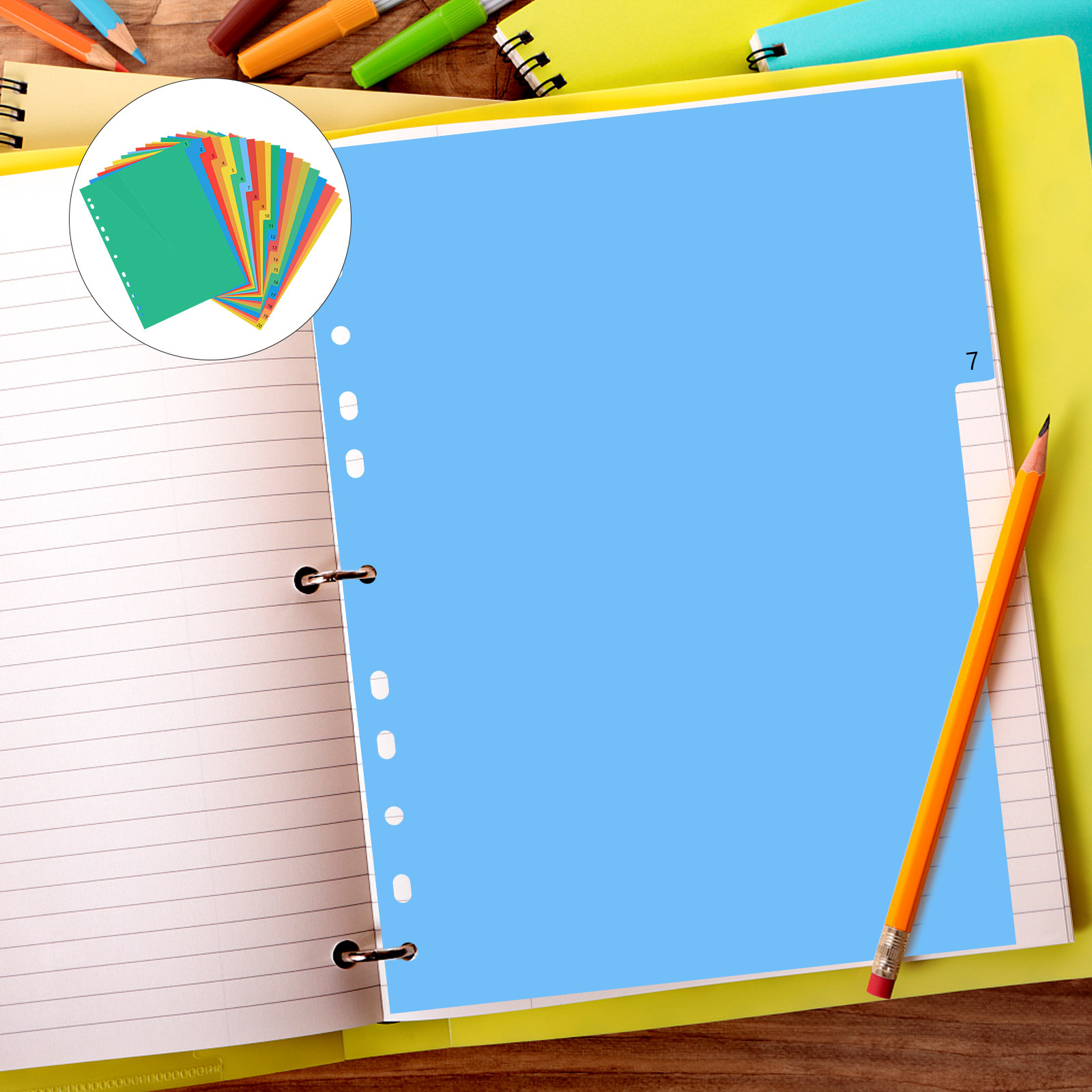 20 Divisórias Plásticas Colori - Tab Divider A4 avaliação e preço