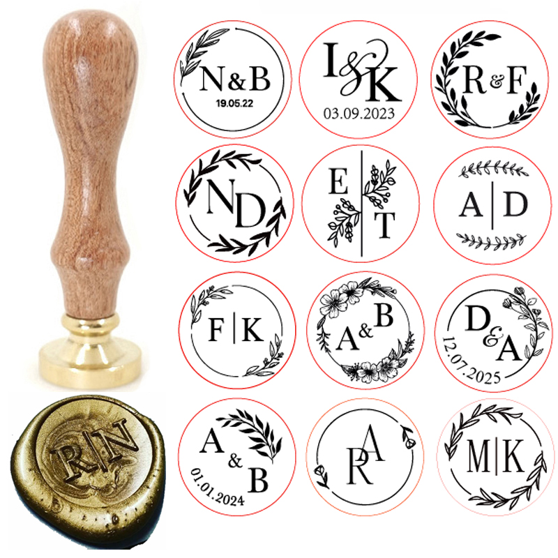 Selo de Cera Personalizado em  - Wax Seal Stamp Set avaliação e preço